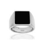 Chevalière acier - vue 1