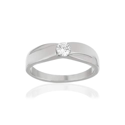 Solitaire zirconia steel