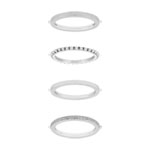 Bague 4 anneaux acier - vue 2