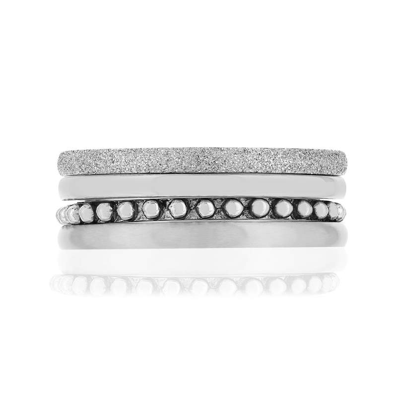 Bague 4 anneaux acier - vue 3