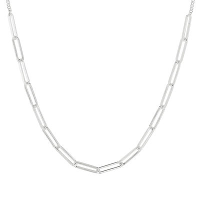 Collier argent 925, chaines combinées 45 cm - vue 1
