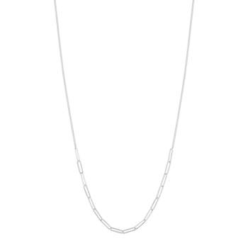 Collier argent 925, chaines combinées 45 cm