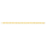Vergulde armband met langwerpige schakels, 19 cm - afbeelding 2