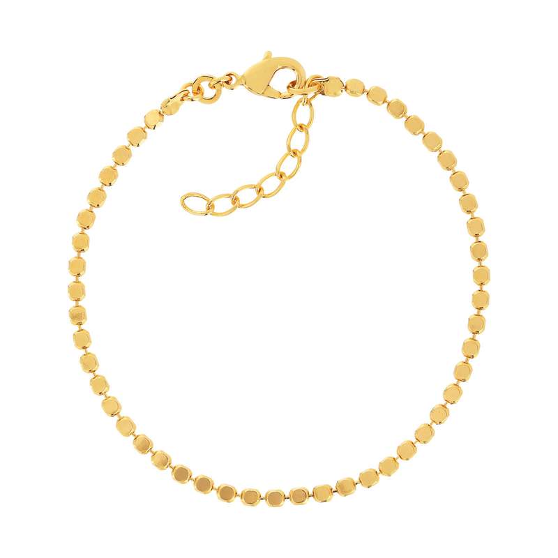 Bracelet plaqué or 18 cm - vue 1