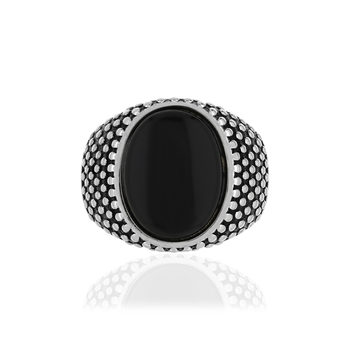 Bague argent 925 onyx