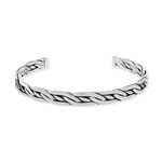 Bracelet jonc argent 925 60 mm - vue 1