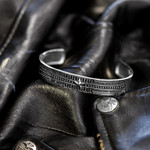 Bracelet rigide argent 925 62 mm - vue D4