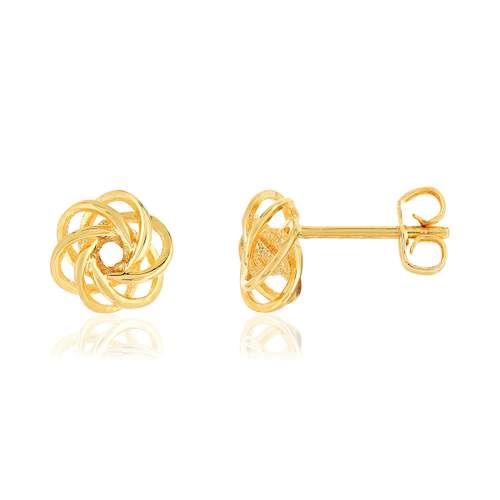 Boucles d'oreilles plaqué or rosaces