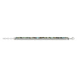 Bracelet acier pierres naturelles 20,5 cm - vue 1