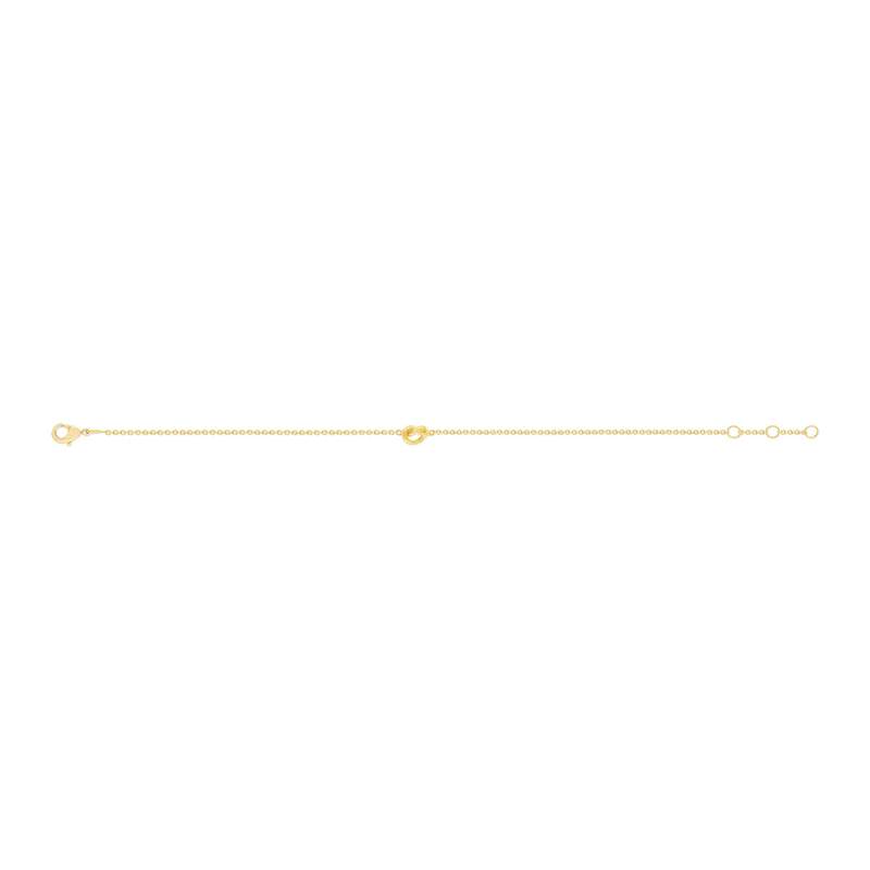 Bracelet plaqué or motif noeud 19 cm - vue 2