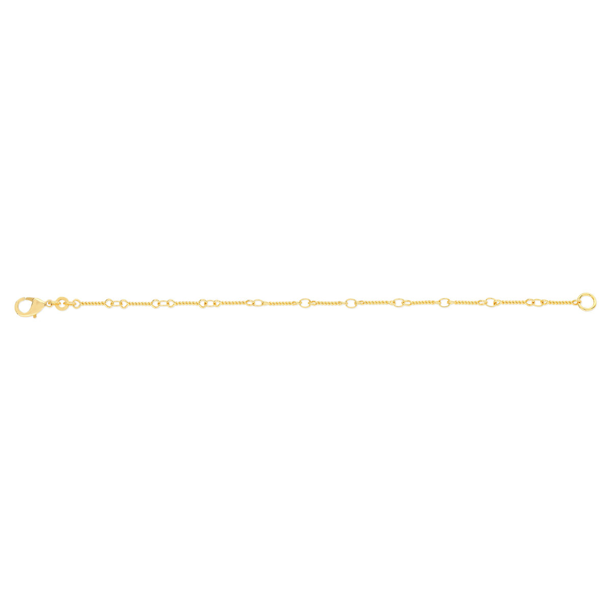 Bracelet plaqué or maillons 18 cm - vue 2
