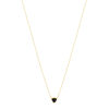 Collier plaqué or triangle onyx 45 cm - vue V2