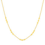 Collier plaqué or boules 45 cm - vue 1