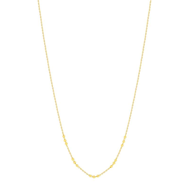 Collier plaqué or boules 45 cm - vue 2