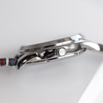 Montre homme squelette automatique acier bracelet cuir marron - vue D6