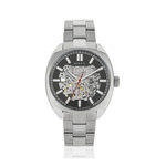 Montre homme squelette automatique acier bracelet acier - vue 1