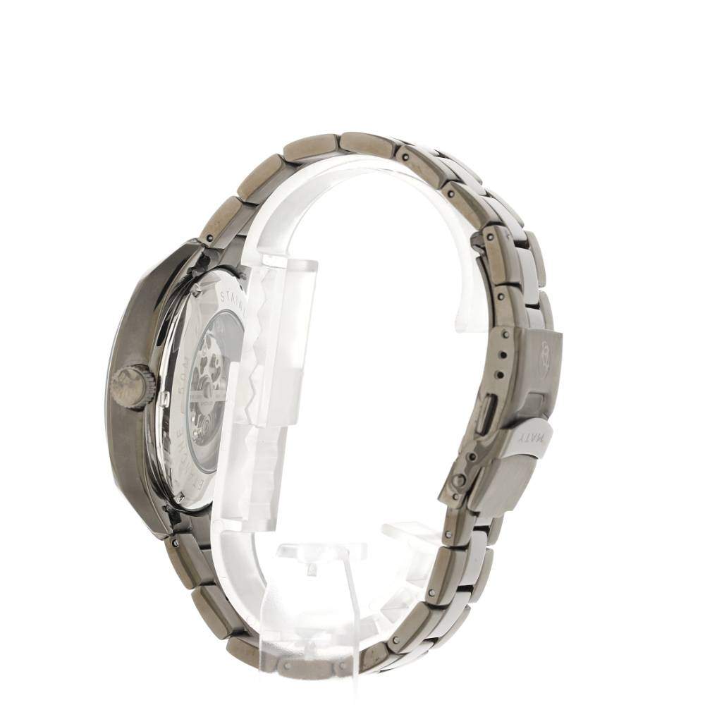 Montre homme squelette automatique acier bracelet acier - vue 8