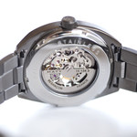 Montre homme squelette automatique acier bracelet acier - vue D2