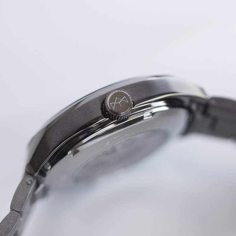 Montre homme squelette automatique acier bracelet acier - vue D6