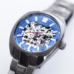 Montre homme squelette automatique acier bracelet acier - vue D3