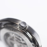 Montre homme squelette automatique acier bracelet acier - vue D6