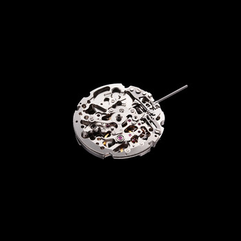 Montre mixte squelette automatique acier bracelet acier