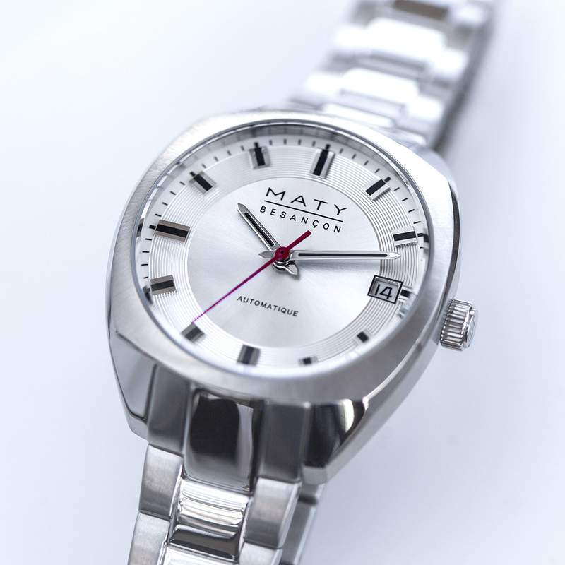 Montre mixte automatique acier bracelet acier - vue D3