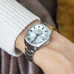 Montre mixte automatique acier bracelet acier - vue porté 1