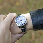 Montre mixte automatique acier bracelet acier - vue porté 2