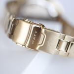 Montre mixte automatique acier doré bracelet acier doré - vue D7