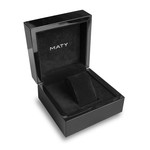 Montre homme acier doré bracelet cuir marron - vue D6