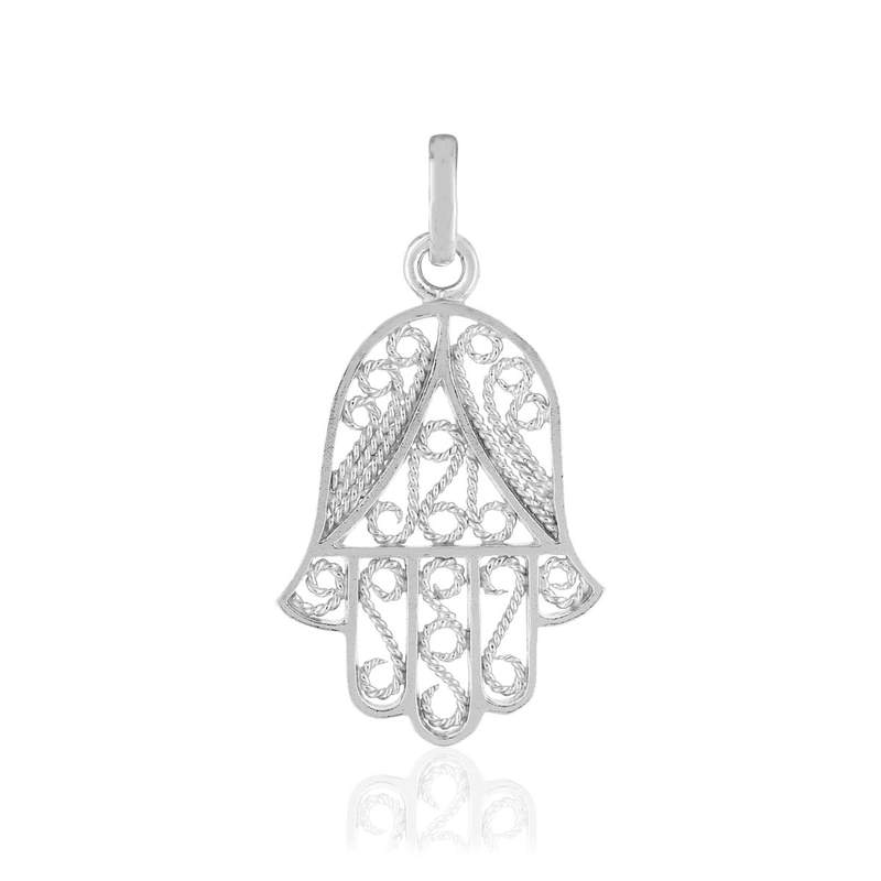 Pendentif main de Fatma argent 925 - vue 1