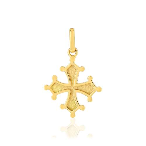 Occitane cross pendant yellow gold 750
