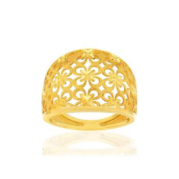 Yellow gold ring 375