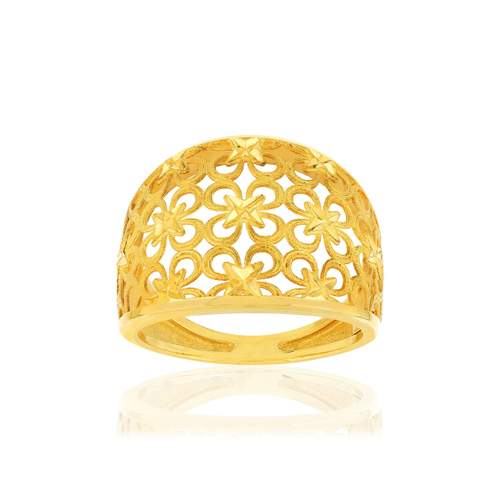 Bague or jaune 375