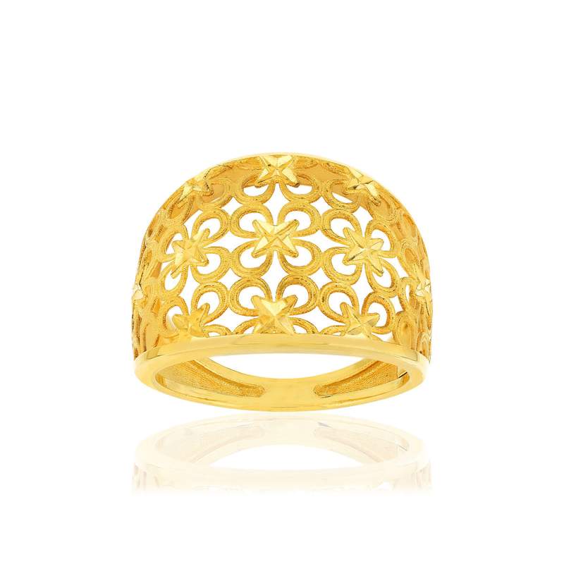 Bague or jaune 375 - vue 1