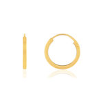 Creoles or jaune 375 10 mm - vue 1