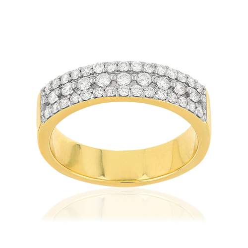 Ring van verguld 925 zilver met zirkonia's