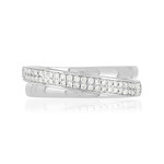 Bague argent 925 zirconias - vue 3