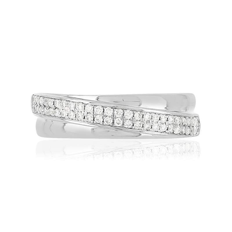 Bague argent 925 zirconias - vue 3