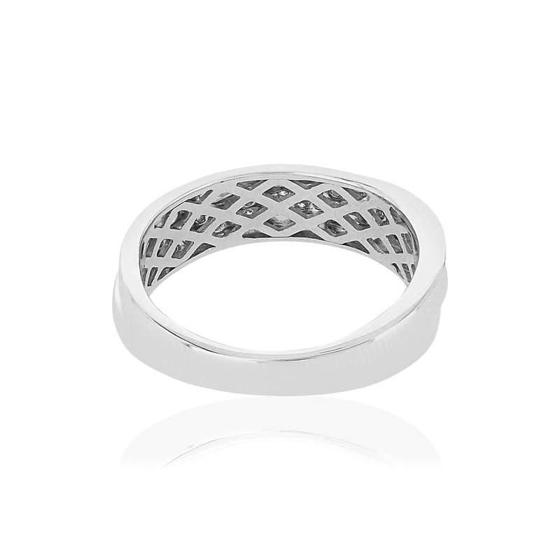 Bague argent 925 zirconias - vue 4