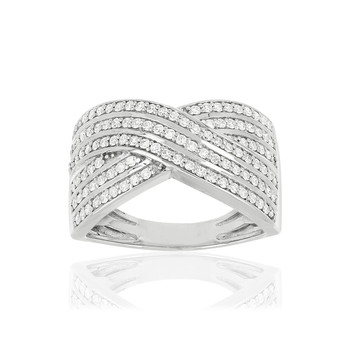 Bague argent 925 zirconias