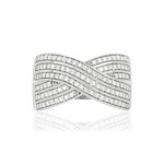 Bague argent 925 zirconias - vue 3