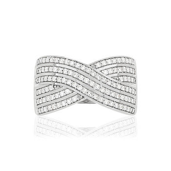 Bague argent 925 zirconias
