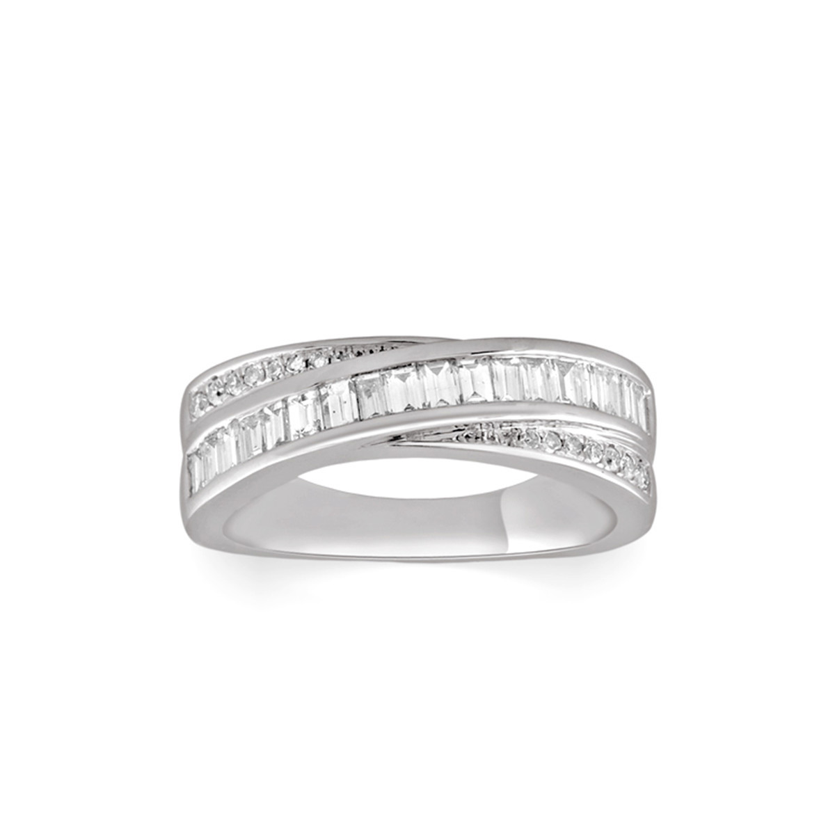 Bague argent 925 zirconias
