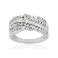 Bague argent 925 zirconias