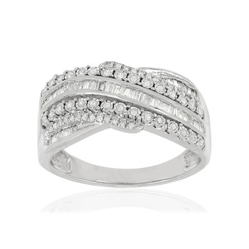 Bague argent 925 zirconias