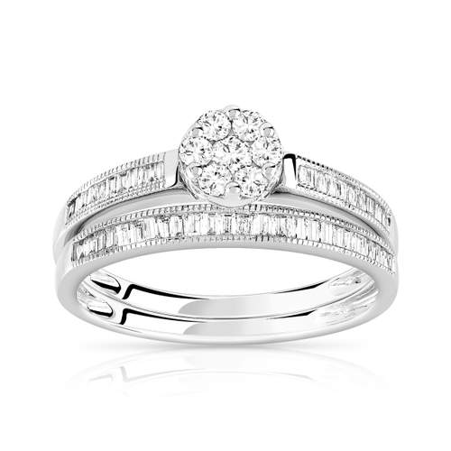 Bague argent 925 zirconias