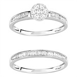 Bague argent 925 zirconias - vue D1