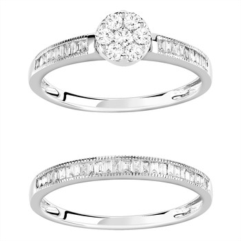 Bague argent 925 zirconias